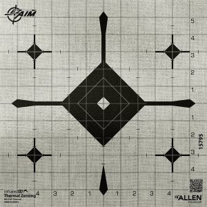 Allen Company 15795 Paper Target 12 In Thermal ID Grid 1 Pack