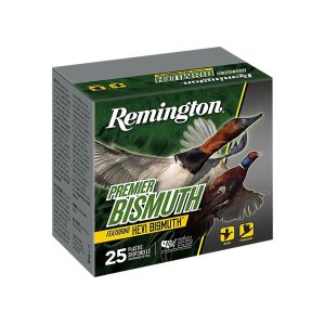 Remington Premier Bismuth 12 Gauge Ammo: 3" Shell, #2 Lead Shot, 1-3/8 oz, 25 Round Box, High Velocity