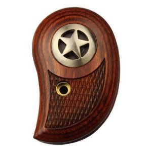 Bond Arms SRWSSTAR Rosewood Silver Star Grips Polished Silver Inlay