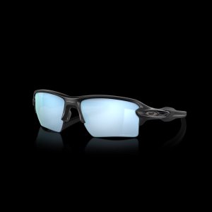 Oakley FLAK 2.0 XL Matte Black Frame W/ PRIZM Deep H2O Polarized Lenses Sunglasses