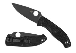 Spyderco C122PBBK Tenacious Black FRN Blade Pocket Knife