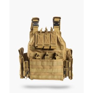 Guard Dog SHEPPARD-FDE Tactical Plate Carrier, 10x12 Plates, FDE, 600D Fabric