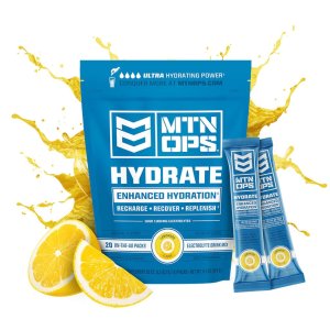 MTN OPS 1134260320 Hydrate Lemonade Trail Pack 20ct 1000mg Electrolytes