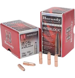 Horn Hunter InterLock Hunting 2550 25 Cal .257 117 gr Round Nose