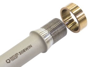Q LLC TA1753 230ER Gold 1/2x28 Threaded Taper Muzzle Adapter