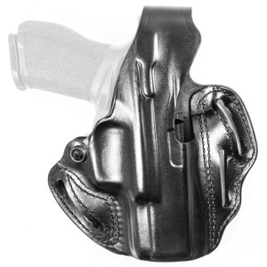 DeSantis 001BA8ZZ0 OWB Holster, Leather, Right Hand, Black, 4" Echelon