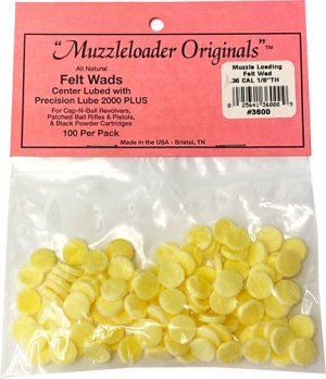 M-Loader Original Wonder Wads .36Cal 100pk Cotton Patches