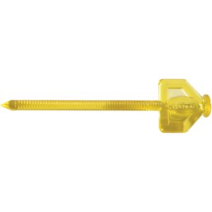 Sure-Lok Saunders Target Face Pins 100pk. Durable Plastic, Yellow, Model 1617
