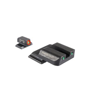 AmeriGlo SW-816 Trooper Tritium Sight Set for S&W M&P Green/Orange