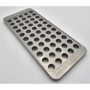 L.E. Wilson WIL-TR44 Billet Aluminum Reloading Tray, 55 Holes, .440"