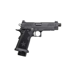 Staccato 2011 P, 9mm, 5 Threaded Barrel, 2 Magazines, CS Frame, Optics Ready, DLC Slide & Barrel, G2 Tac Texture Grips, Pistol