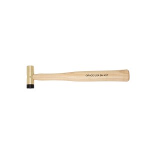Grace USA Delrin Tipped Brass Hammer - 4oz