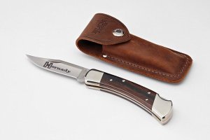 Hornady 99126 Buck 110 Folding Knife 420HC Steel Blade Ebony Handle