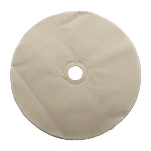 Brownells Loose Muslin Polishing Wheel 8 In x 20-Ply 7/8 In Arbor