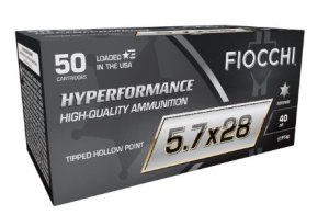 Fiocchi 57PT40 Hyperformance 5.7x28mm 40gr THP Pistol Ammo 50 Rounds