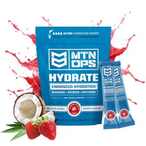 MTN OPS 1134540320 Hydrate Strawberry Coconut Trail Pack 20 Count
