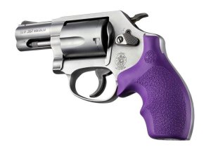 Hogue S&W J Frame Round Butt Grip Bantam Purple Md: 61006