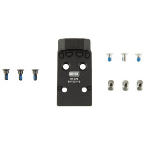 C&H Precision HK-EPS Optic Mounting Plate, HK VP9, Holosun EPS, Black