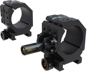 Wheeler Engineering AOB 1099907 1" Medium Picatinny Rail Scope Rings Black
