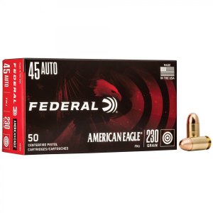 Federal Premium American Eagle AE45A 45 ACP 230 gr FMJ 50 Per Box