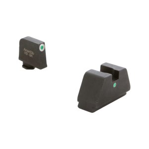AmeriGlo GL-193 3XL Tall Green Tritium Sights for Glock Gen 1-5 MOS
