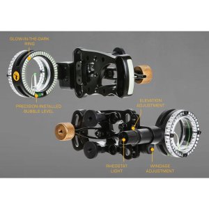 Trophy Ridge AS301 Drive Sight 1 Pin .029 RH Black Aluminum