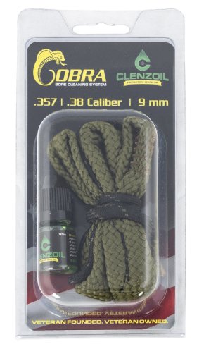 CLENZOIL 2151 Bore Cleaning System 9mm Pistol Kit Rod & Brushes