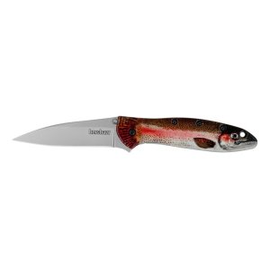 Kershaw Leek 1660TROUT EDC 3 In 14C28N Rainbow Trout Handle
