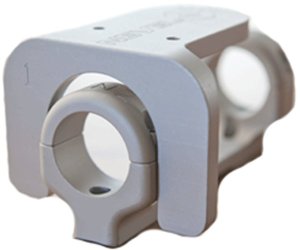 DNZ Products 1" Nevel Scope Mount, 1in Tube, Silver Finish 1NEVEL