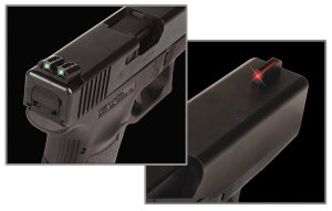 GSM Outdoors TruGlo Fiber Optic Set Glock Low Red/Green