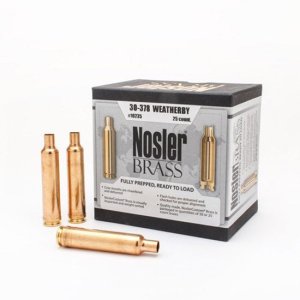 Nosler 10235 Unprimed Brass Rifle Cartridge Cases .30-378 Wby Mag 25ct
