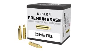 Nosler 10067 22 Nosler Unprimed Brass Cases 100 Count Made in USA