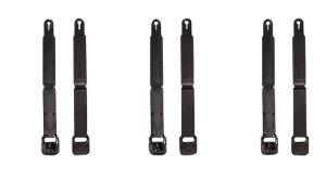 HSGI 91SC12BK MOLLE Clips Short Black Injection Molded 12-Pack