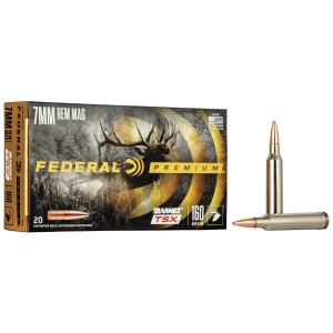 Federal Premium P7RN 7mm Rem Mag 160 gr Barnes TSX 20 Rounds