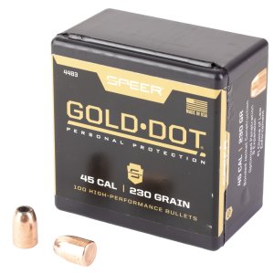 Speer 4483 Gold Dot 45Cal 230gr Hollow Point Ammo 100/Box