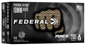 Federal Premium Punch PD10P1G 10mm Auto 200gr Jacketed Hollow Point 50 Box