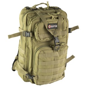 GPS T1712BPT Tactical Bugout Backpack Tan 600D Polyester