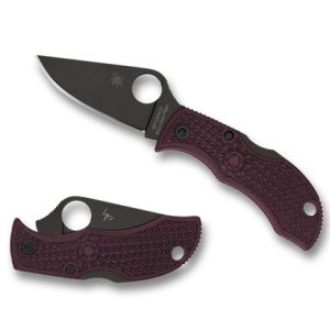 Spyderco MBBGBKP Manbug Lightweight Black/Burgundy CTS-PD#1 Blade