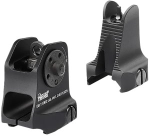Daniel Defense 1908809116 AR-15 Iron Sight Set Black Hardcoat Anodized ...