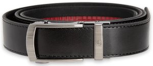 Nexbelt PCS5741 EDC Black Leather Belt 1.375" Wide Ratcheting Buckle