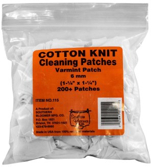 SBC Southern Bloomer 6MM Cotton Varmint Patches 200-Pack