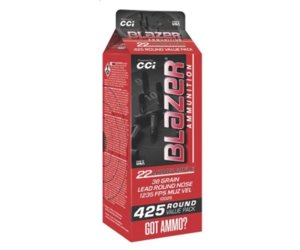 CCI Blazer 22 LR 38 Grain Lead Round Nose 425 Rounds Pour Pack