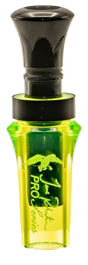Duck Commander Pro Series Double Reed Acrylic Duck Call Chartreuse/Black