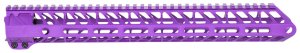 Timber Creek ME15HGPPA 15" M-LOK Hand Guard Purple Anodized Aluminum
