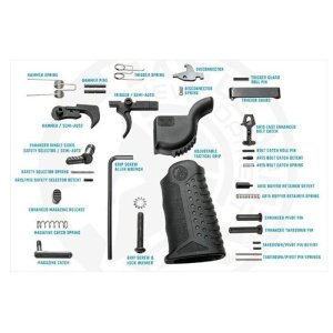 Battle Arms BAD-LPK-PKX Enhanced AR-15 Lower Parts Kit Matte Black