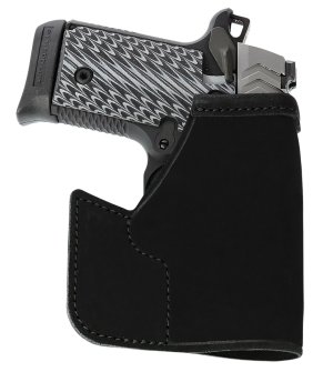 Galco PRO600B Pocket Protector Holster Glock 42 Black Ambi Steerhide