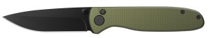Outdoor Edge DK-1C Dirk Folder 3.25 In Blade Green Aluminum