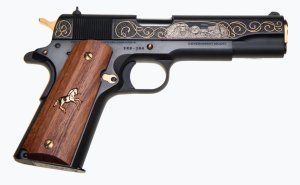 Colt O1911C-ERB Semi-Auto 1911 Pistol 45 AUTO 7+1 Blue Wood Grips