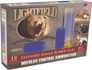 Lightfield CWXR12 12GA 2.75" X-Range Rubber Slug 5rd Pack