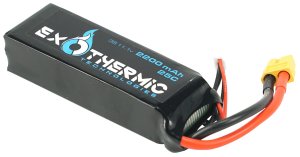 EXOTHER BATTERY2200 11.1V 2200mAh LiPo Black Replacement Pack 2,200